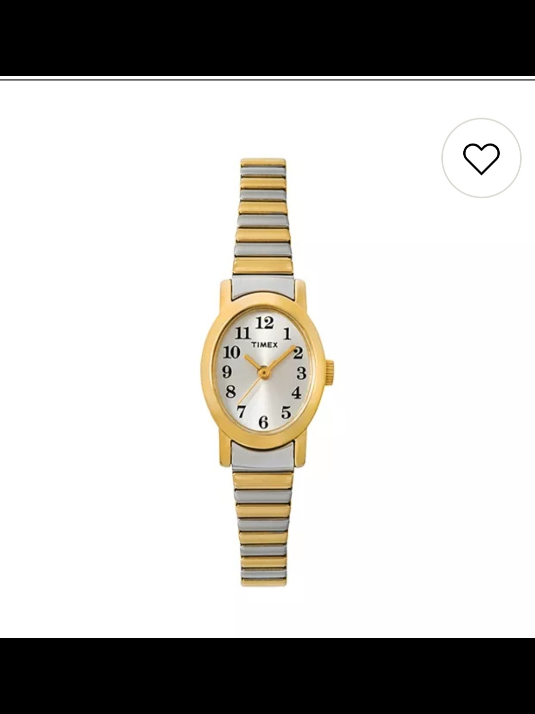 Timex Ladies TwoTone Gold And Silver Expansion Watch